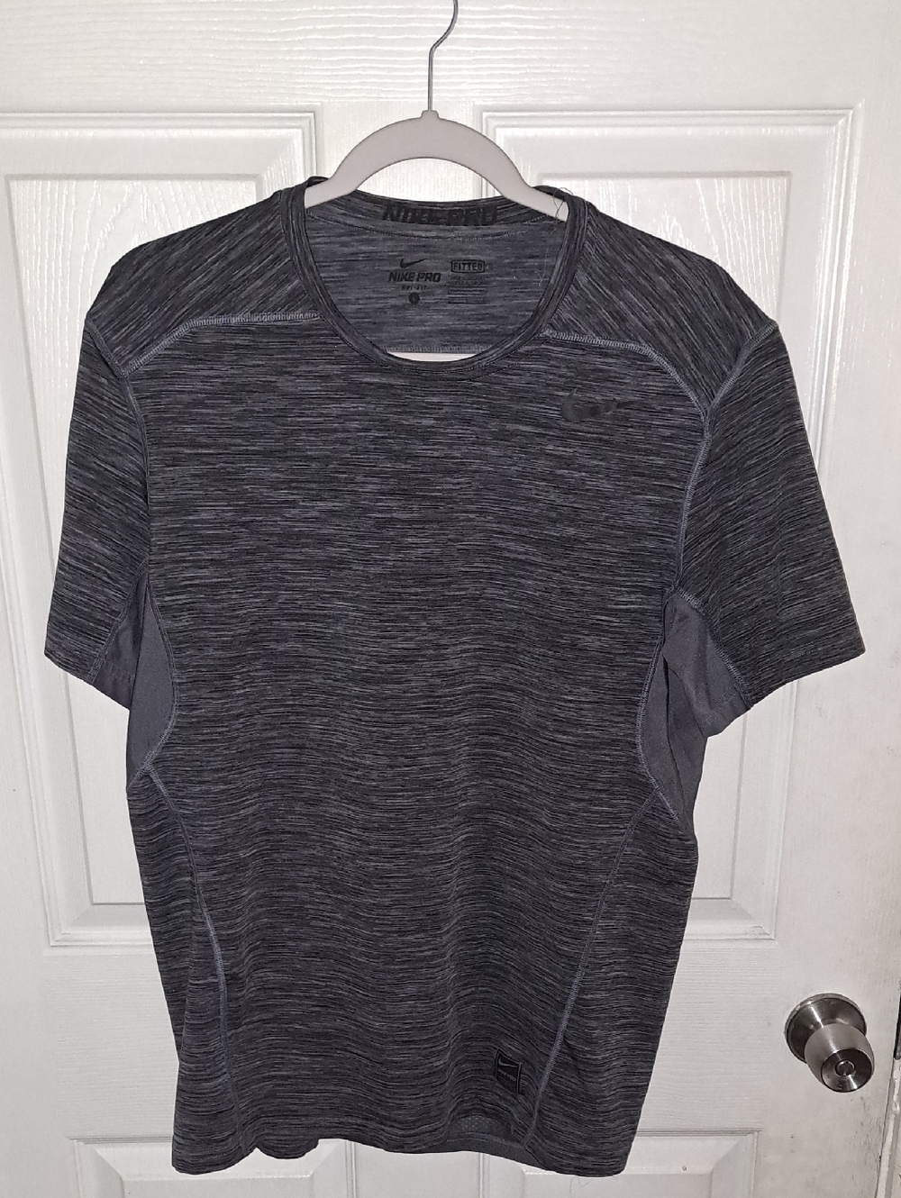 Men’s Dark Gray Heather Performance Crew Neck Shirt